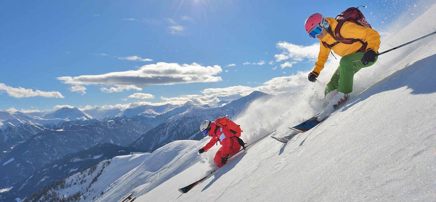 Serfaus Fiss Ladis Freeriding Skischule Haus Geiger Winter Skifahren Skiurlaub Frühstückspension Apartments Fiss