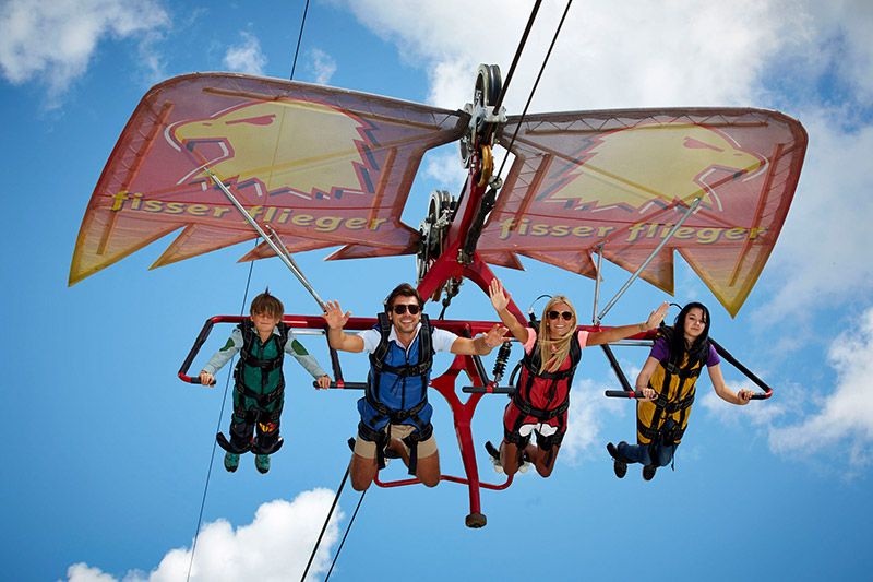 Fisser Flieger im Funpark Fiss Frühstückspension Geiger